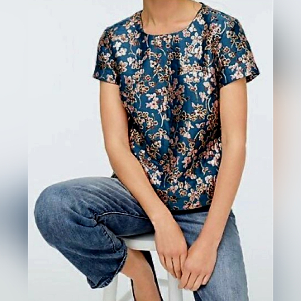 J.Crew Collection Ariana Cherry Blossom Top. New With Tags. XXS